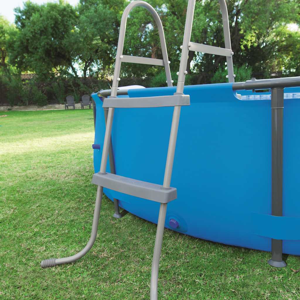 Escalera de piscina de la mejorway 2 pasos fluye echa de flujo 84 cm