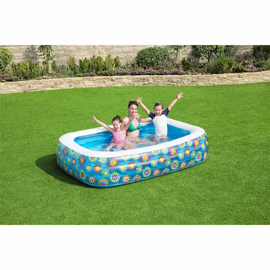 Bestway para la piscina infantil inflable 229x152x56 cm azul