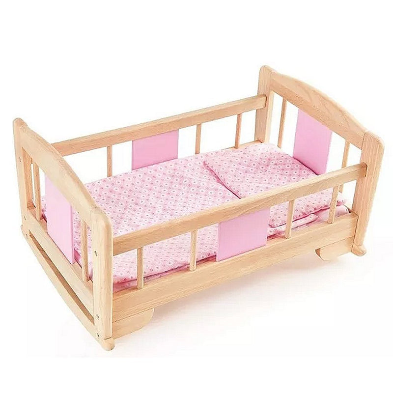 Pintoy Pintoy Muñecas de madera Rocking Bed 53 cm