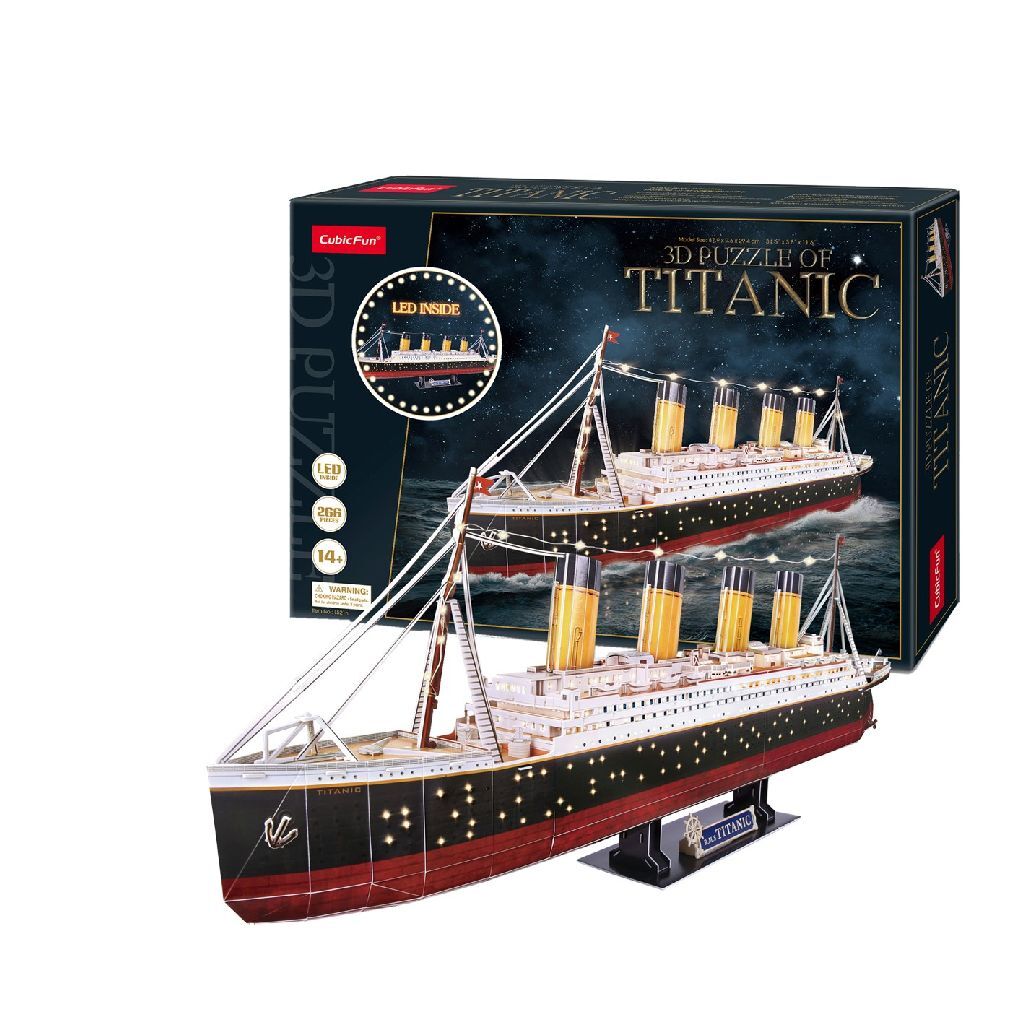 Fun cúbica Cúbica Fun 3D LED Puzzel Titanic 266 piezas