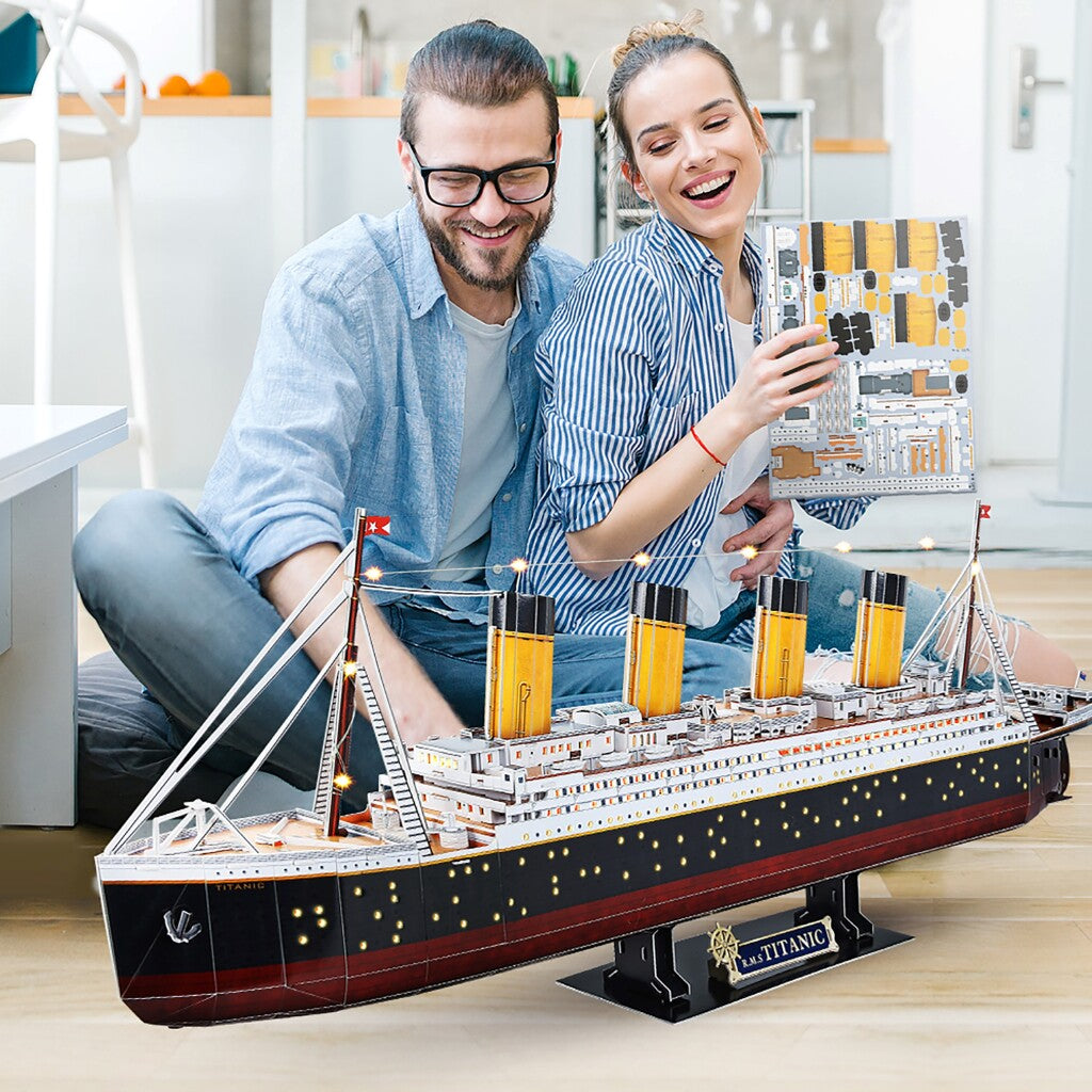 Fun cúbica Cúbica Fun 3D LED Puzzel Titanic 266 piezas
