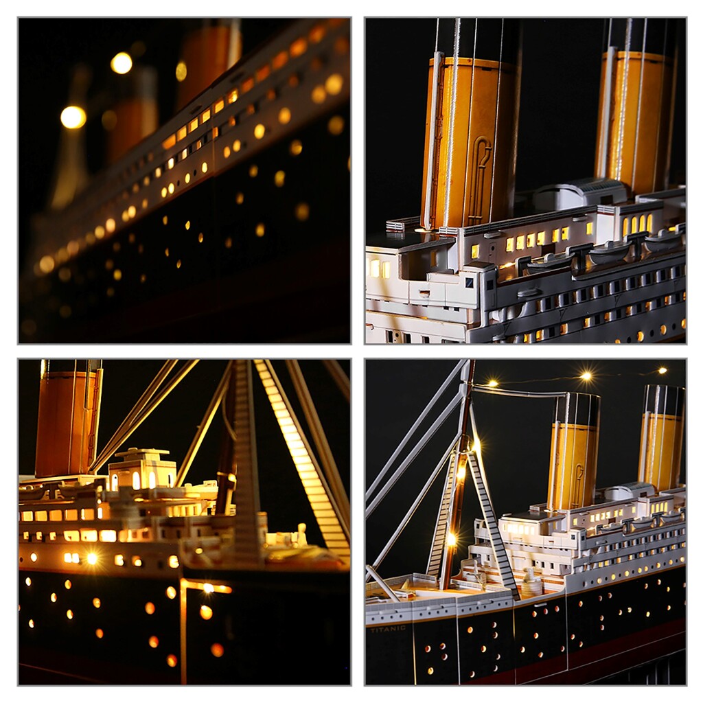 Fun cúbica Cúbica Fun 3D LED Puzzel Titanic 266 piezas