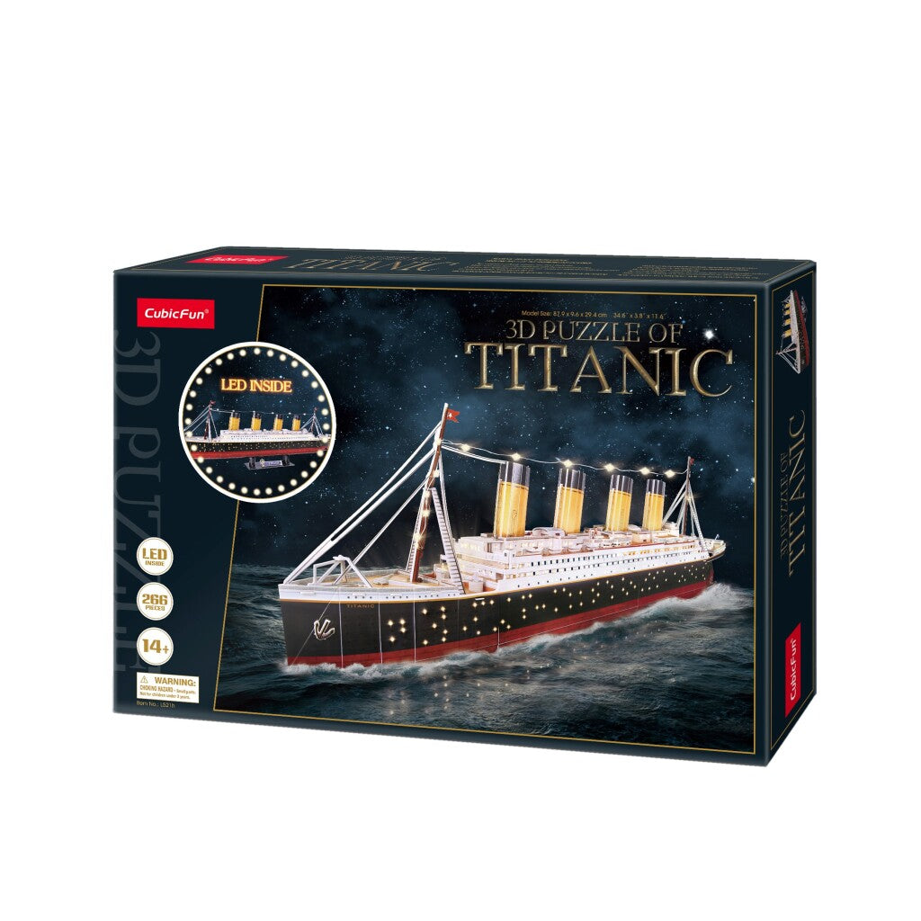 Fun cúbica Cúbica Fun 3D LED Puzzel Titanic 266 piezas
