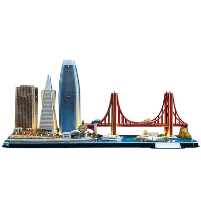 Fun cúbica Cúbica Fun 3d Puzzle City Line San Francisco + LED ILUMINACIÓN 90 piezas