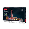 Divertimento cubico divertimento cubico divertente led 3d puzzel paris 115 pezzi