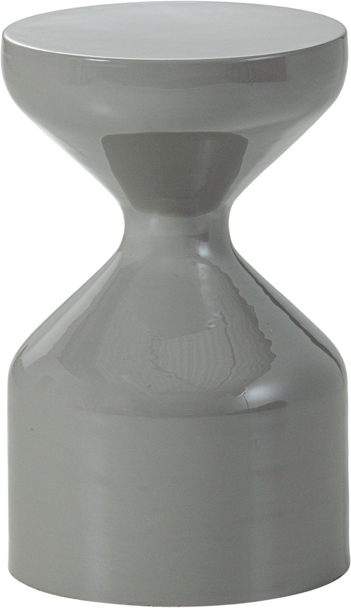 Mesa auxiliar Woood Floyd - metal - gris claro - 47x30x30