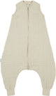 Meyco baby uni zomer slaapoverall jumper - 104 cm - pre-washed hydrofiel - soft sand