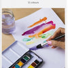 Creativ company cc aquarelverf bloemen en landschappen 12 kleuren