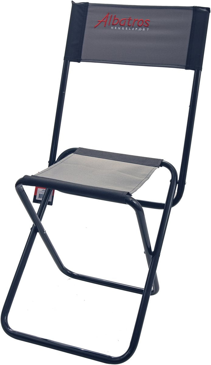 Silla Albatros x-frame + respaldo: silla estable con respaldo y cómoda superficie para sentarse