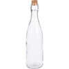 Excelente botella de vidrio para el hogar con corcho transparente de 500 ml.