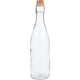 Excelente botella de vidrio para el hogar con corcho transparente de 500 ml.