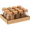 Excellent houseware voorraadpot glas met kurk deksel 50ml