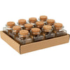 Excellent houseware voorraadpot glas met kurk deksel 50ml