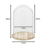 Clayre eef stolp 6gl2169 transparent 17x25 cm - afbeelding 2