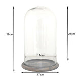 Clayre eef stolp 6gl3536 transparent 17x29 cm - afbeelding 4