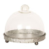 Clayre eef stolp 6gl2492 grijs transparent 16x15 cm