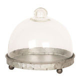 Clayre eef stolp 6gl2492 grijs transparent 16x15 cm - afbeelding 1