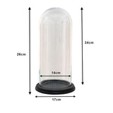 Clayre eef stolp 6gl3472 transparent 17x26 cm - afbeelding 2