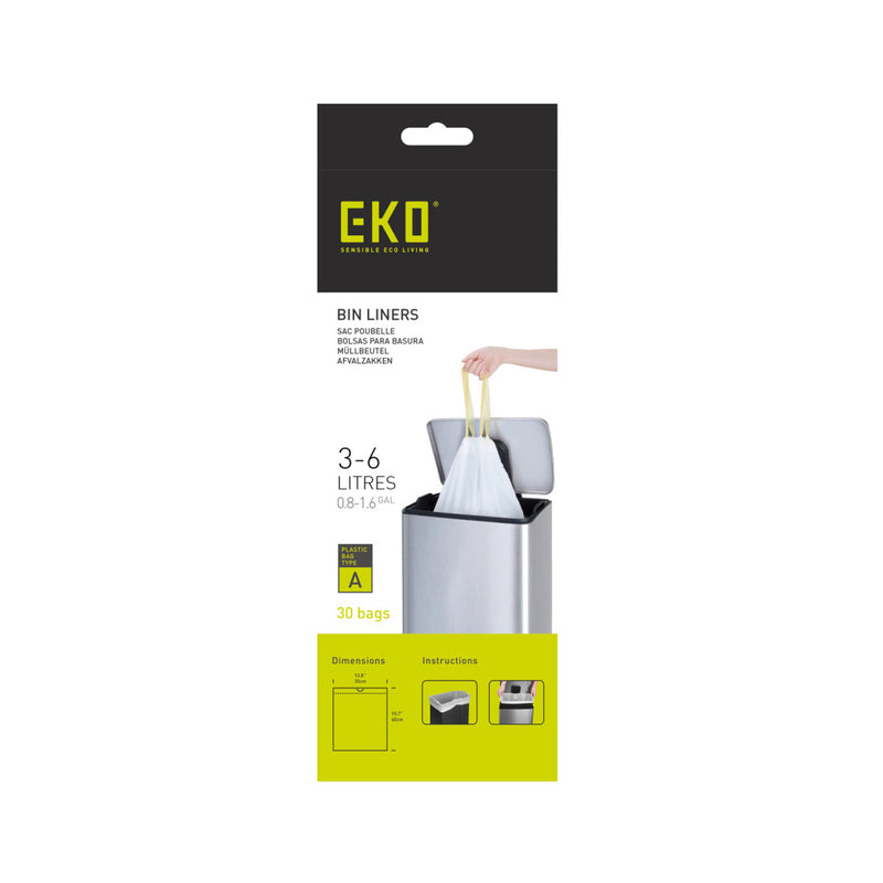 Bolsa de residuos Eko Eko 3-6 litros tipo un rollo con 30 bolsas de desecho