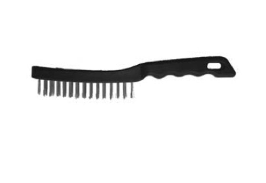 Spazzola Wisvo grs in acciaio 3 file 30mm