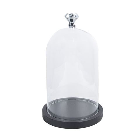 Clayre eef 6gl2544 stolp transparant 14x25 cm