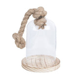 Clayre eef 6gl2220 stolp transparant 12x19 cm - afbeelding 1
