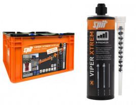 Set di azioni per malta iniettabile Spit Viper xtrem da 410 ml