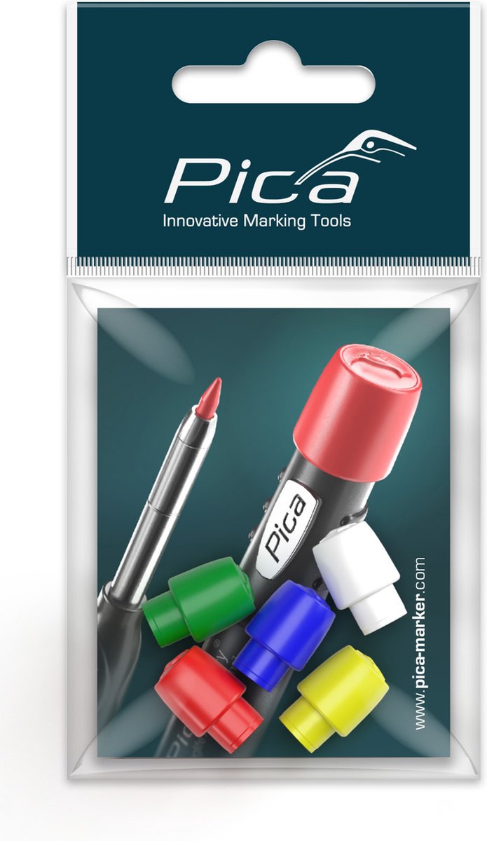 Pica dry 55801 colored caps 5 pieces