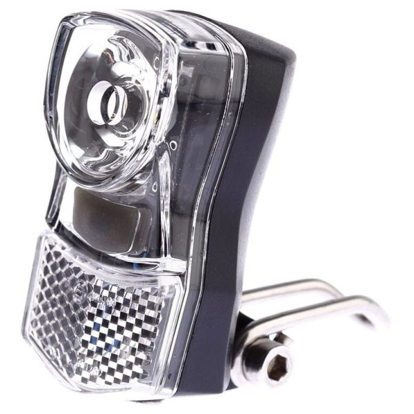 Ikzilight headlight Little 1x1W LED, chrome, with bracket (workshop packaging)