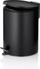 Pattumiera a pedale Kela, 5 l, nera - | opaco