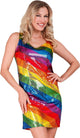 Abito Widmann in paillettes i colori della donna arcobaleno