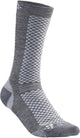 Craft 2-pack warme sokken mid - merino wollen thermo sokken - donkergrijs 37 39