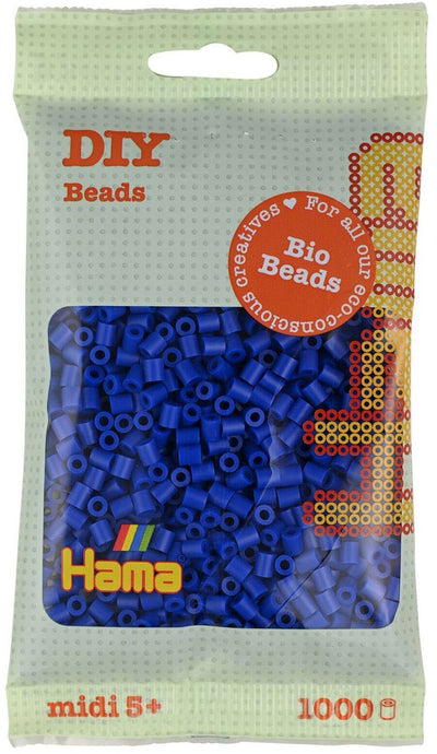 Hama Bio String Beads Blue (008), 1000.