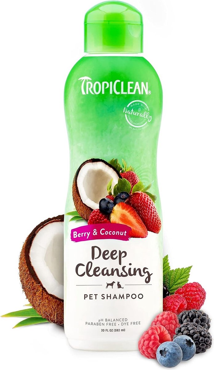 Tropiclean bayas y coco - champú para perros - 355ml