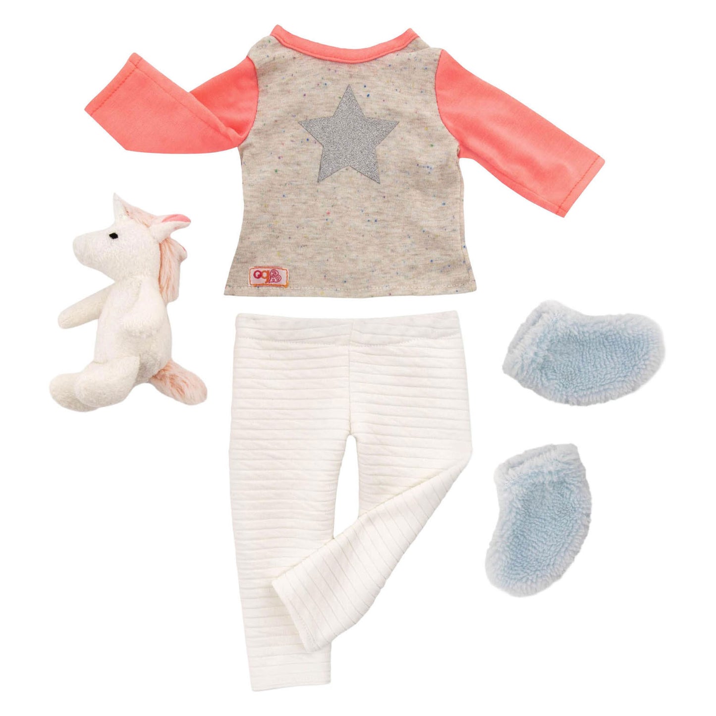 Conjunto pijama para muñecas 45cm - unicornio