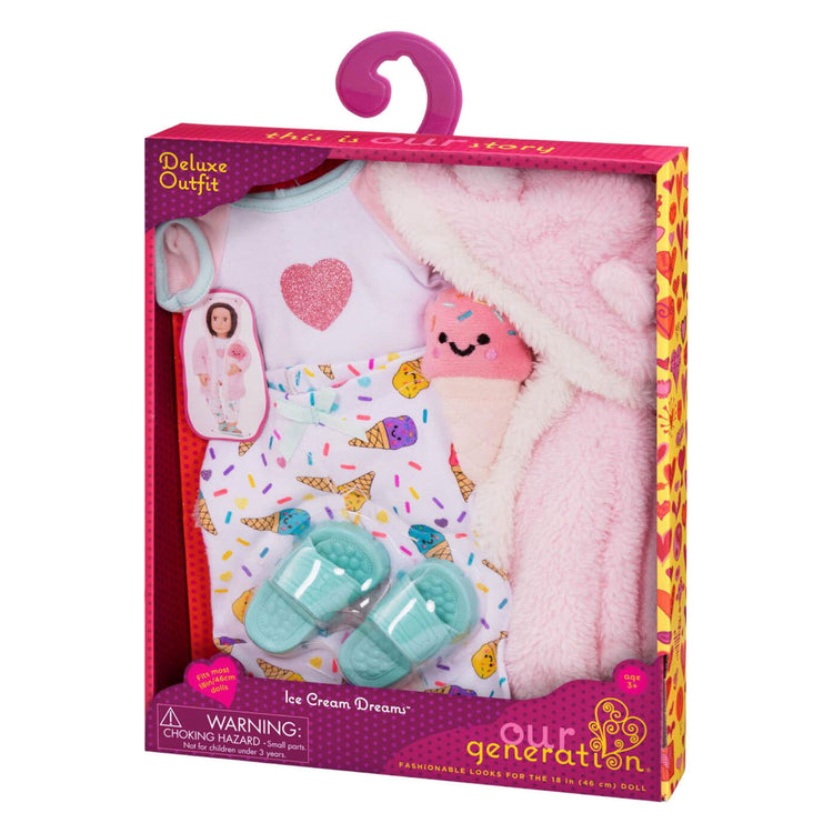 Conjunto Puch deluxe pijama y bata para muñecas