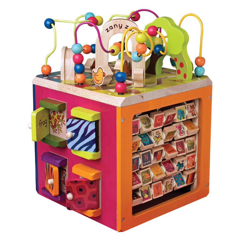 Cubo di attività dello zoo Zany - 35x35x46 cm