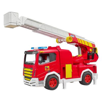 Camión de bomberos Bruder roadmax con escalera giratoria