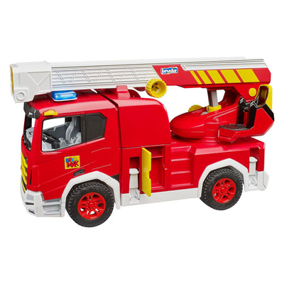 Camión de bomberos Bruder roadmax con escalera giratoria