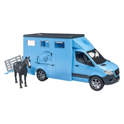 Bruder MB Sprinter Transportador de animales con caballo