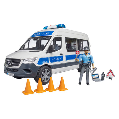 Bruder Mercedes-Benz Sprinter Police Bus con luz y gel