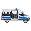Bruder Mercedes-Benz Sprinter Autobus di polizia con luce e gel