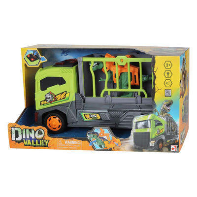 Camión de transporte Abi Dino Valley con jaula - 37cm