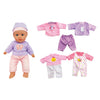 Muñeco bebé con sonidos y ropa - 41cm