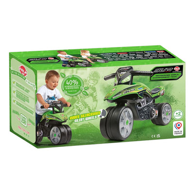Motor en funcionamiento Abi Falk Bud Racing con neumáticos silenciosos