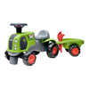 Claas arion 470 looptractor met trailer