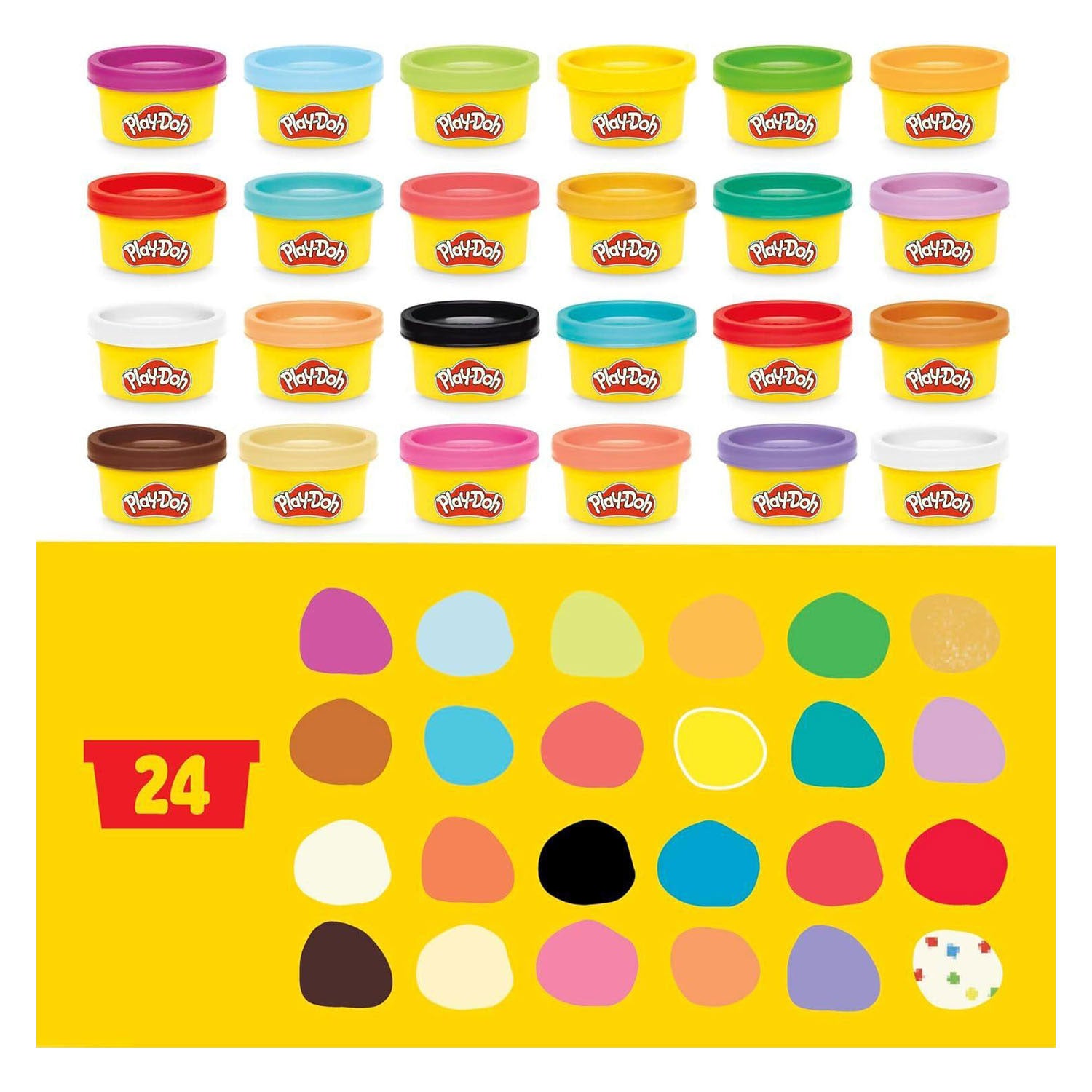 Play-doh advent calendar - 24 days of surprises for children - modeling clay