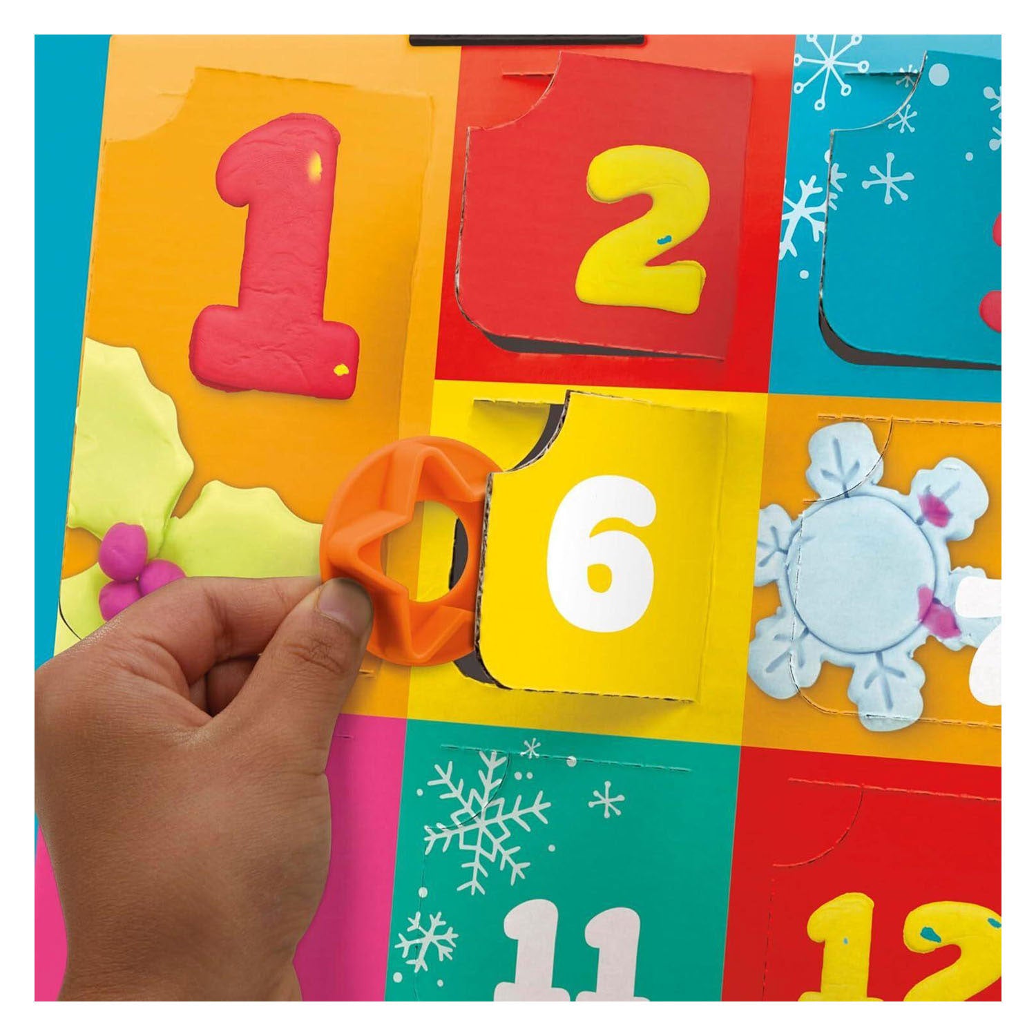 Calendario de adviento play-doh - 24 días de sorpresas para niños - plastilina