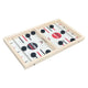 Wooden sling puck speed shuffle table game