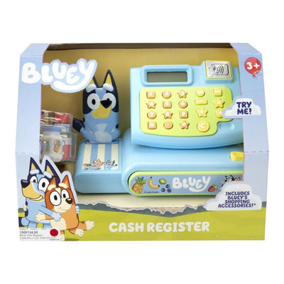 Bluey cash register with accessories